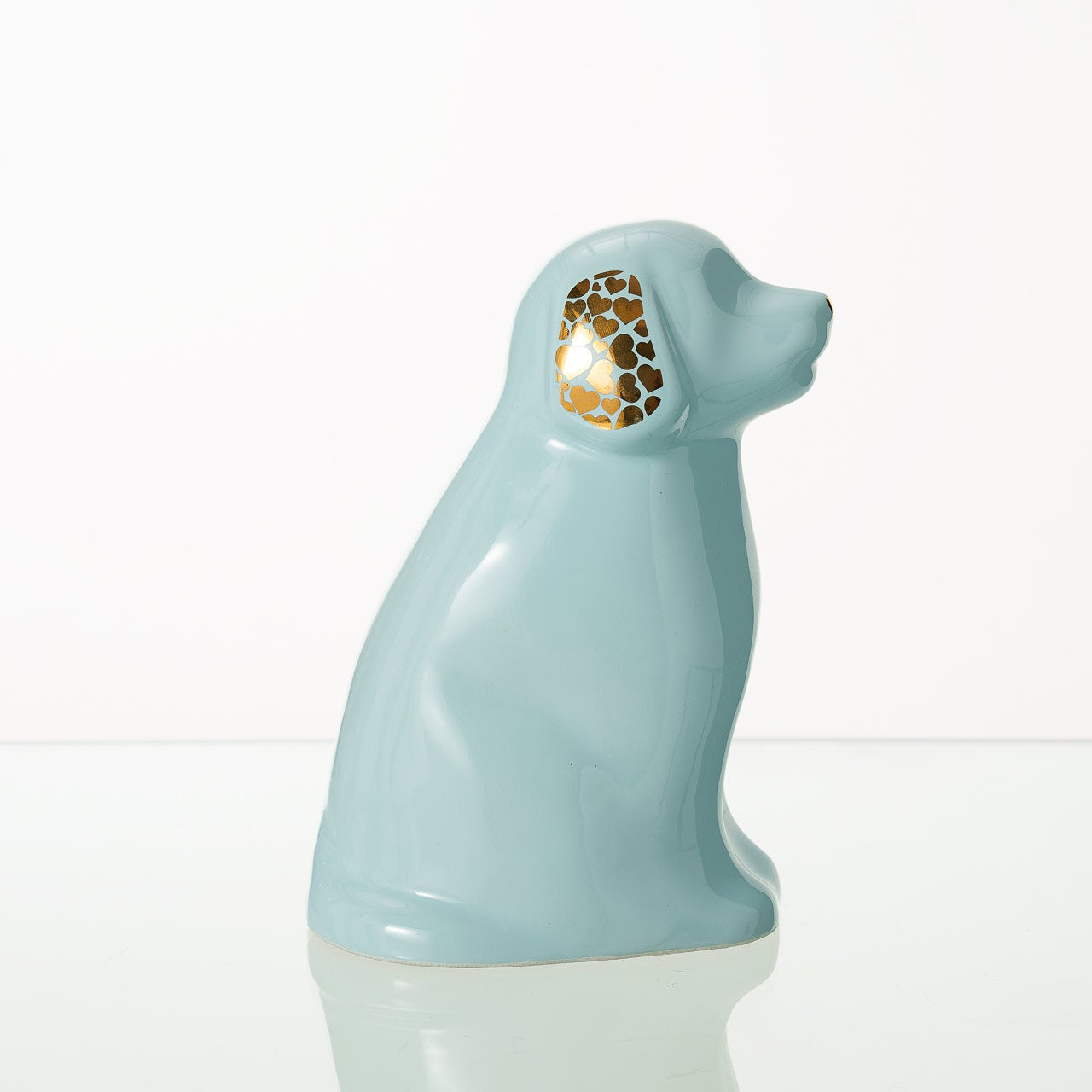 "Cuddle" Pet Urn for Dog - Baby Blue | Ceramic | Handmade - Pulvis Art Urns