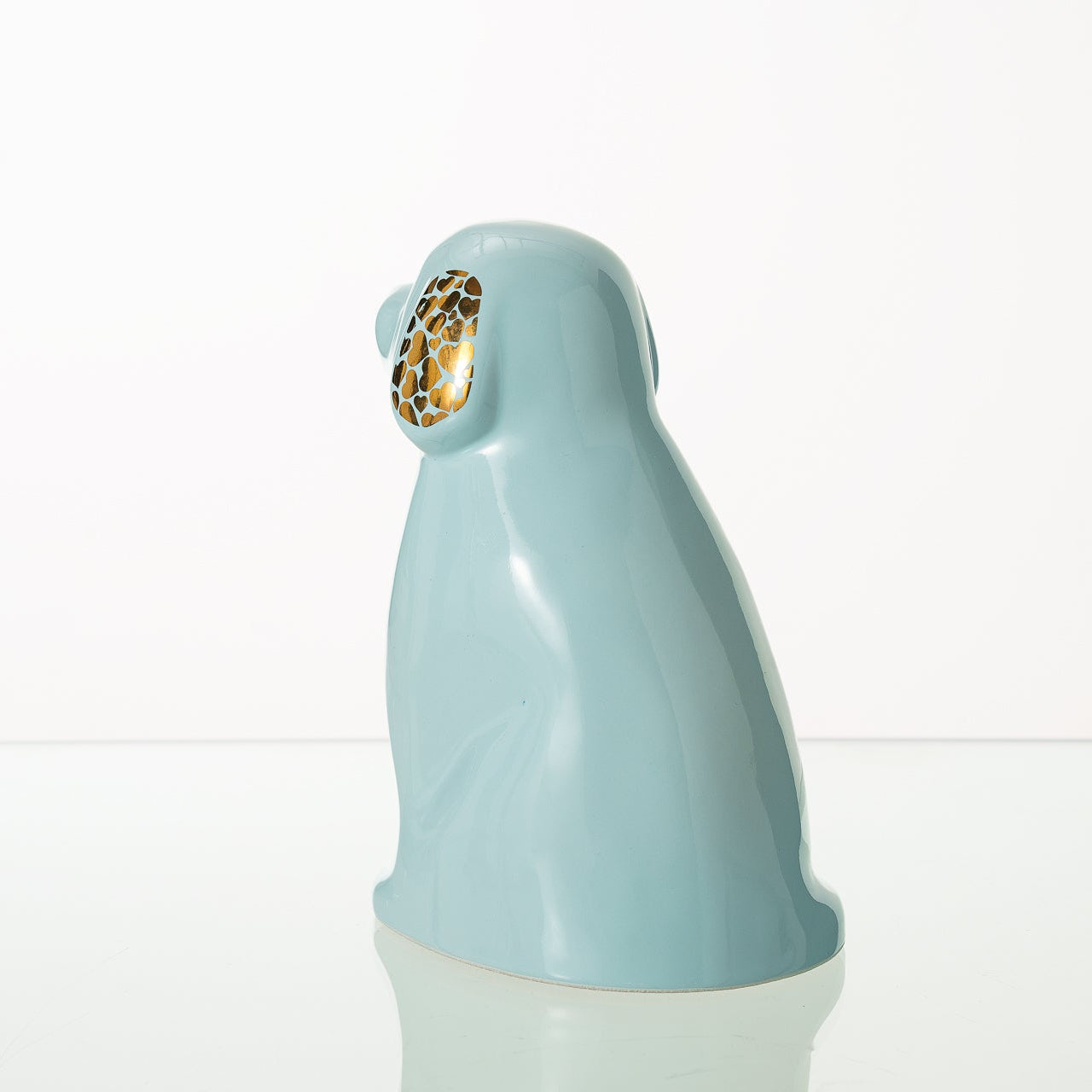 "Cuddle" Pet Urn for Dog - Baby Blue | Ceramic | Handmade - Pulvis Art Urns