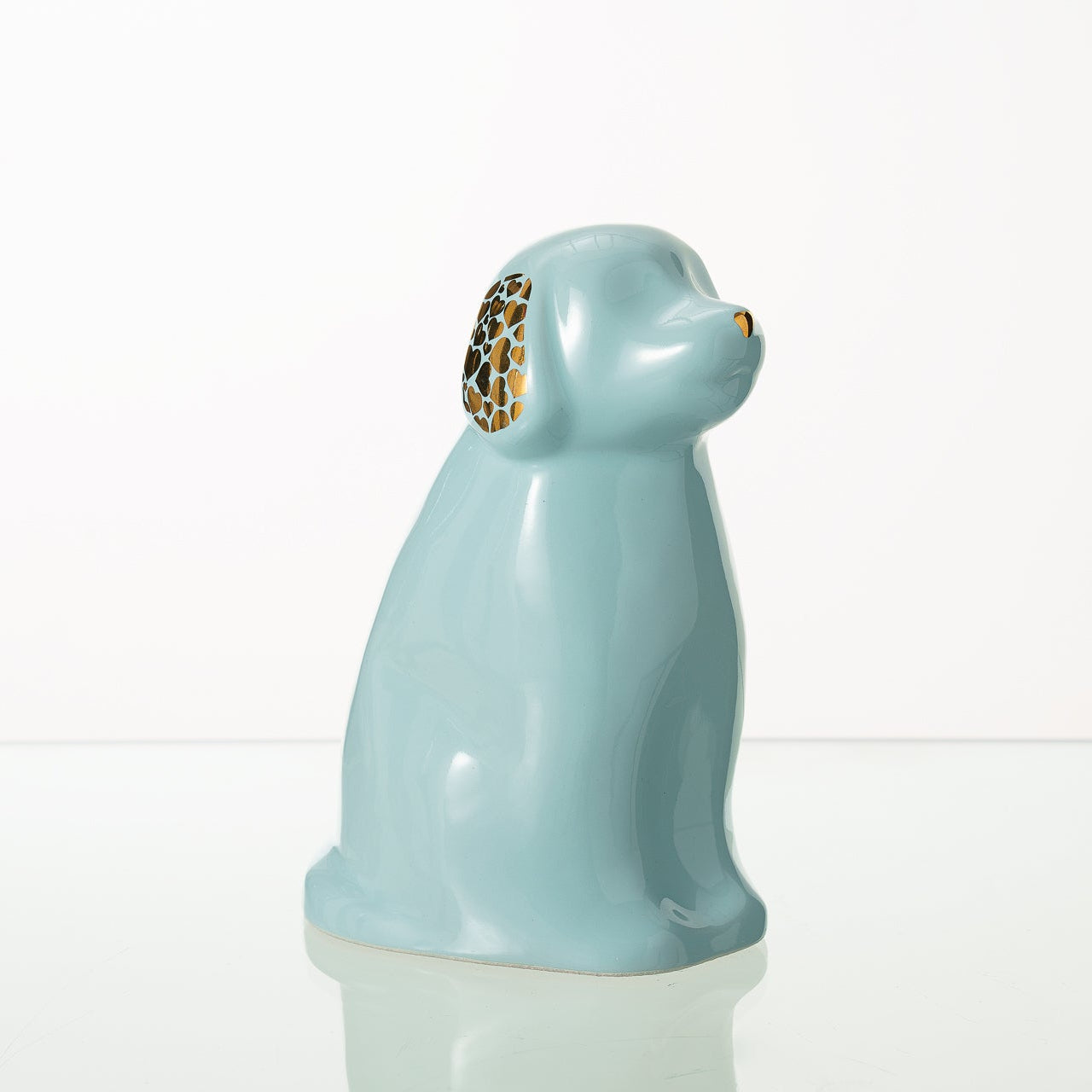 "Cuddle" Pet Urn for Dog - Baby Blue | Ceramic | Handmade - Pulvis Art Urns