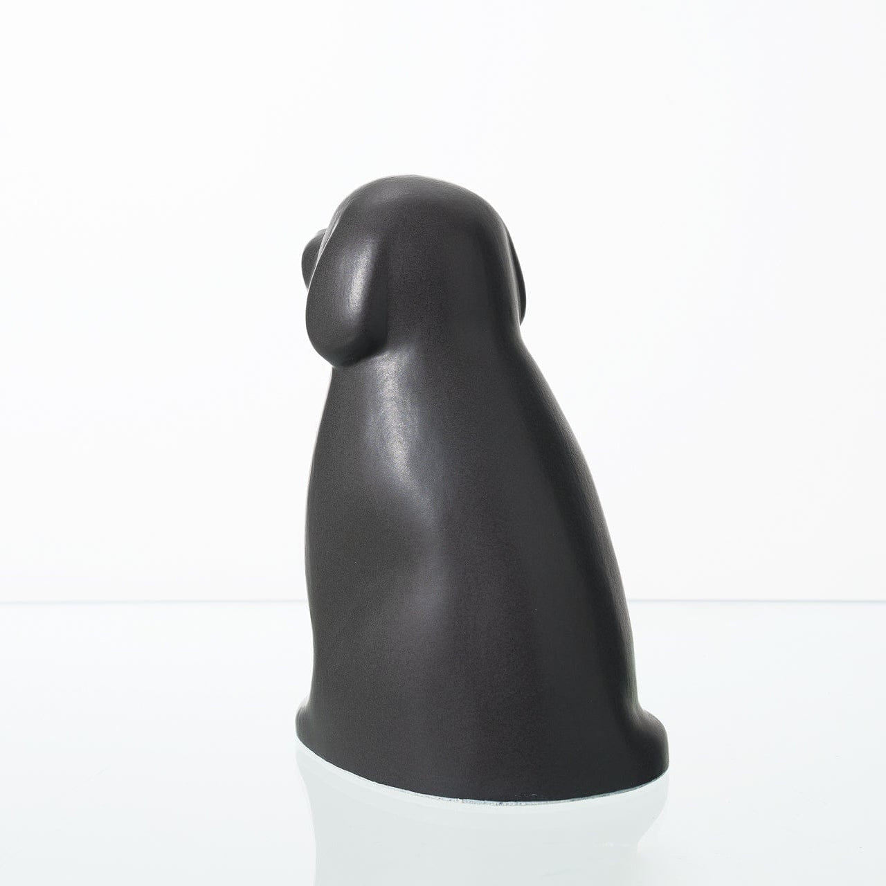 "Cuddle" Pet Urn for Dog - Grey Matte | Ceramic | Handmade - Pulvis Art Urns