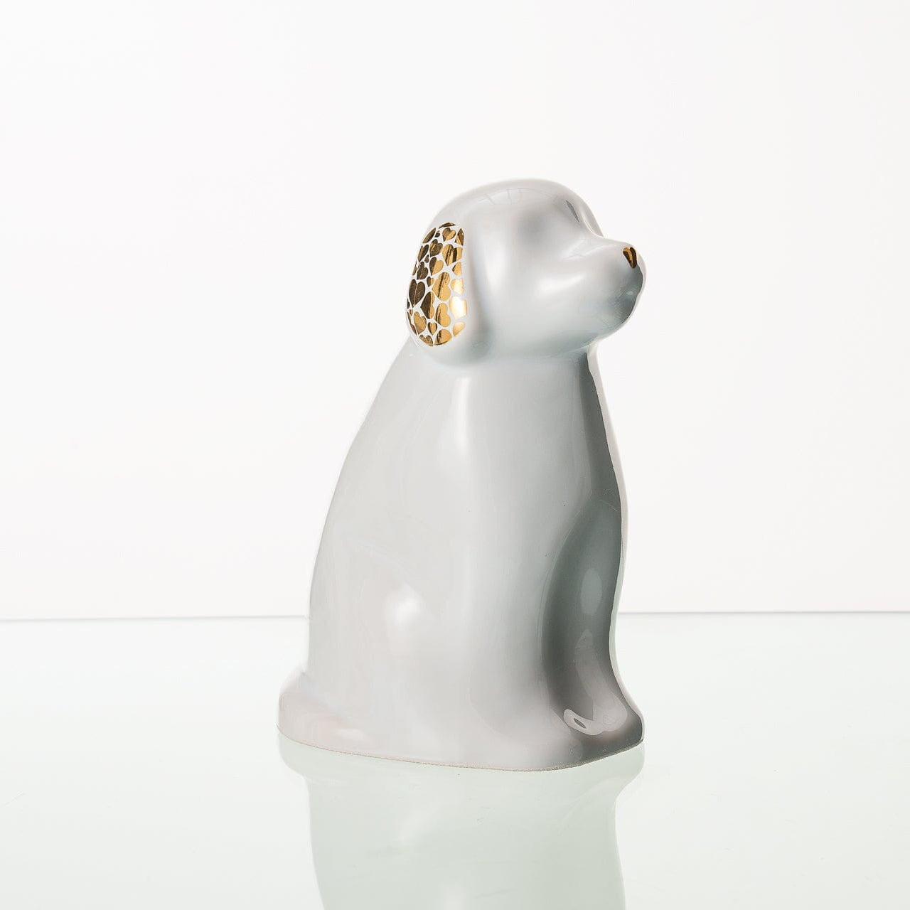 "Cuddle" Pet Urn for Dog - White | Ceramic | Handmade - Pulvis Art Urns