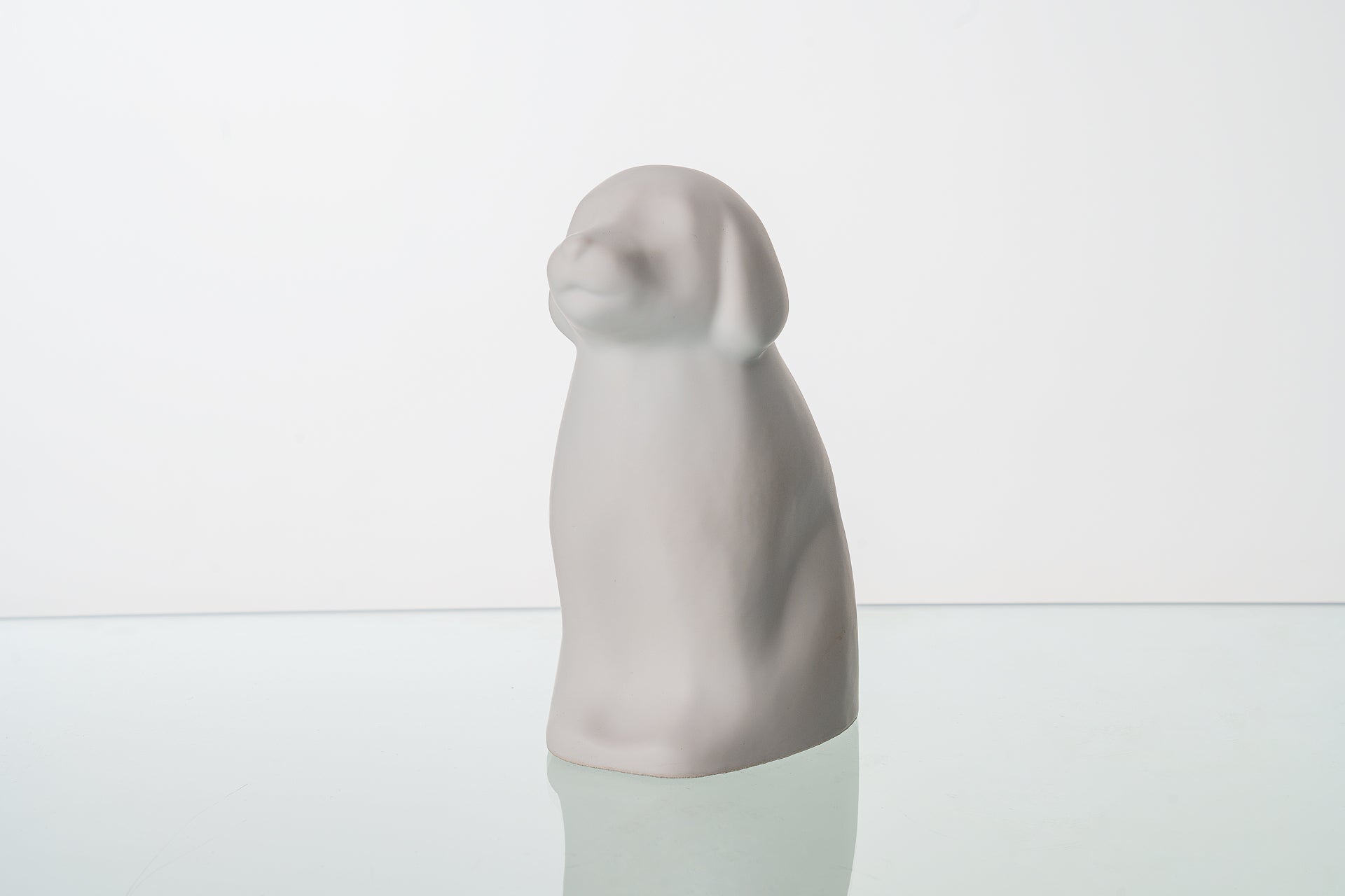 "Cuddle" Pet Urn for Dog - White Matte | Ceramic | Handmade - Pulvis Art Urns