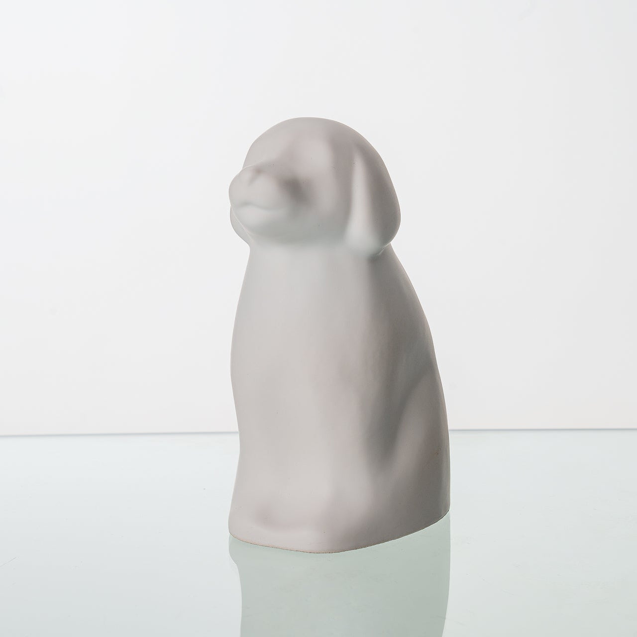 "Cuddle" Pet Urn for Dog - White Matte | Ceramic | Handmade - Pulvis Art Urns