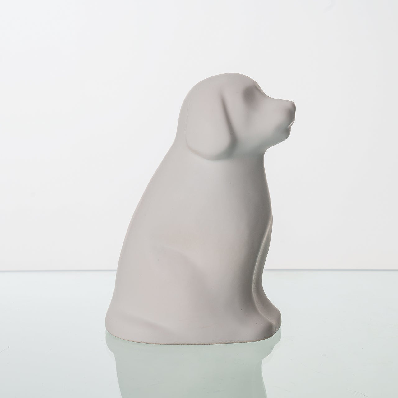"Cuddle" Pet Urn for Dog - White Matte | Ceramic | Handmade - Pulvis Art Urns