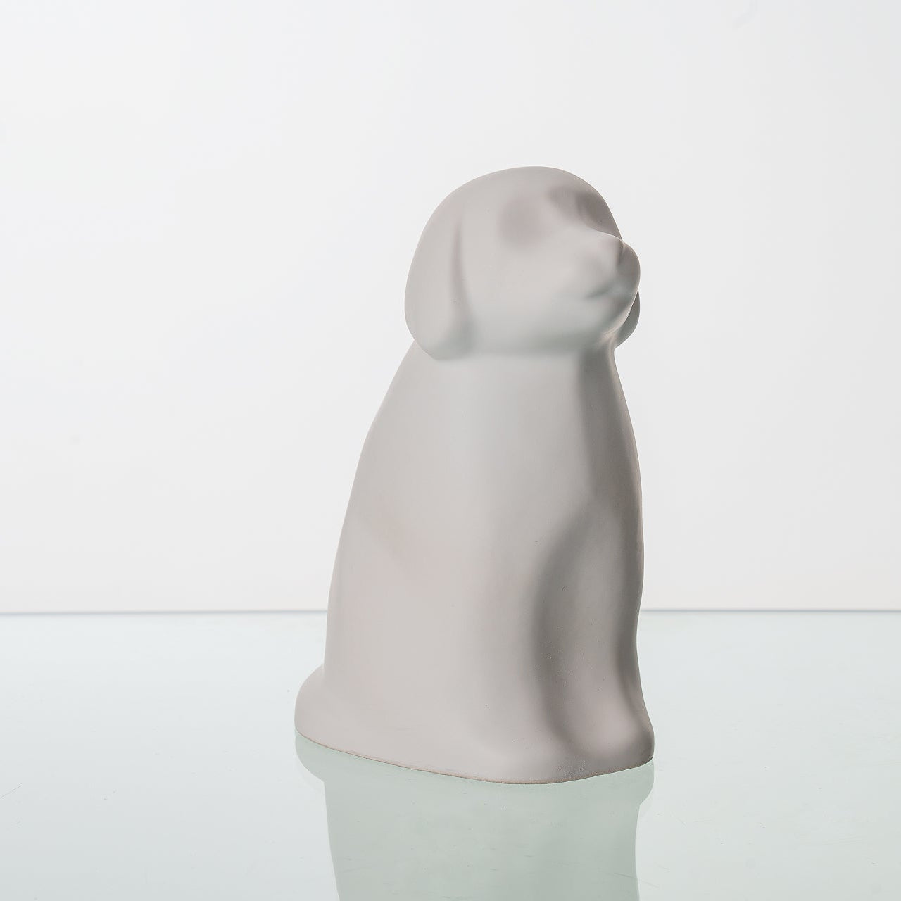 "Cuddle" Pet Urn for Dog - White Matte | Ceramic | Handmade - Pulvis Art Urns