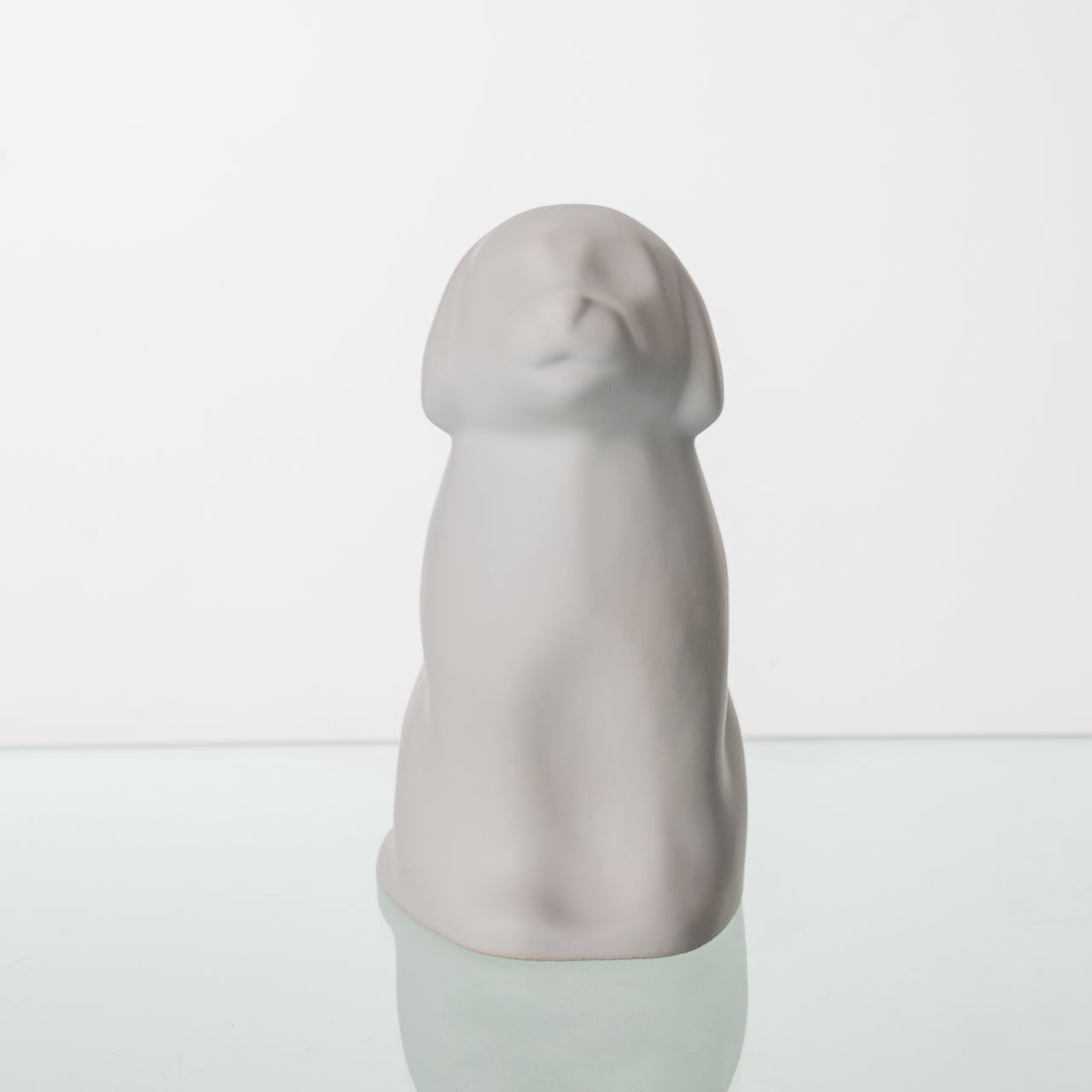 "Cuddle" Pet Urn for Dog - White Matte | Ceramic | Handmade - Pulvis Art Urns