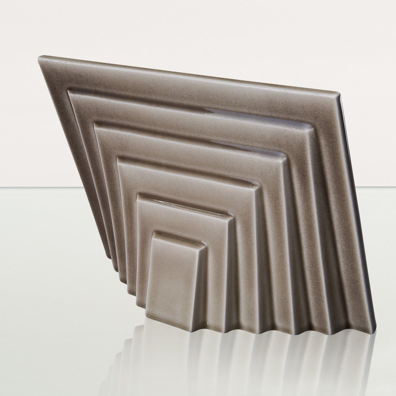 Dog Cremation Urn for Ashes - Beige Grey | Ceramic | Handmade Pet Urn - Pulvis Art Urns