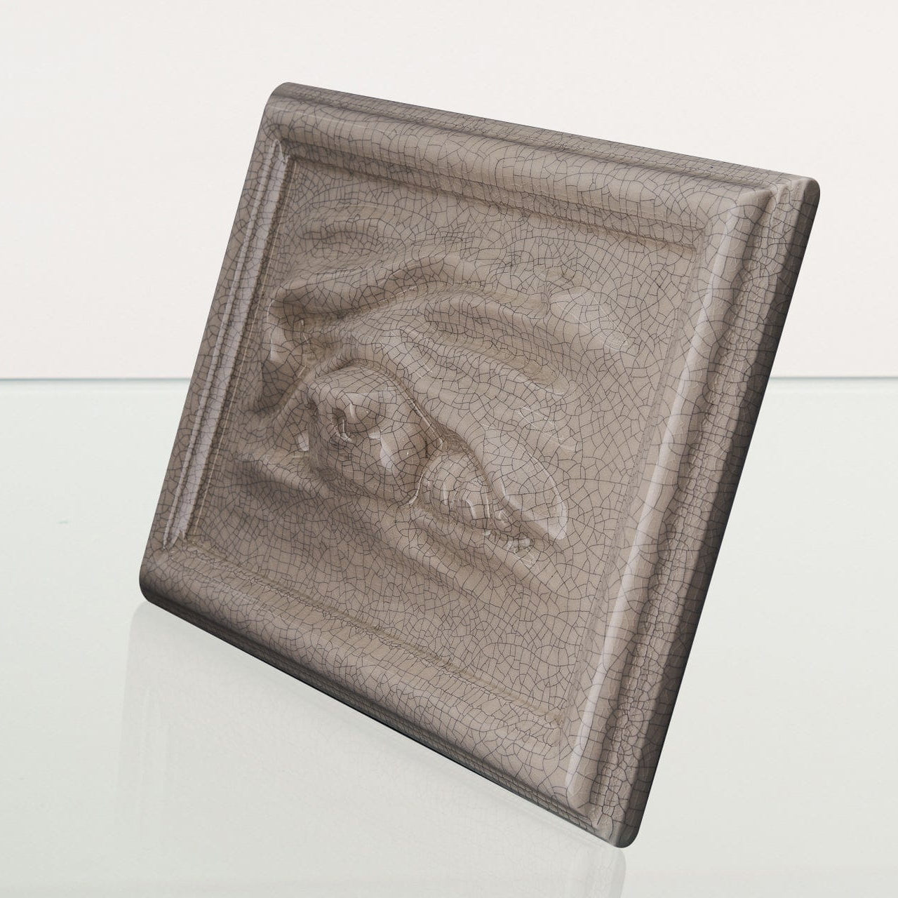 Dog Cremation Urn for Ashes - Craquelure | Ceramic | Handmade Pet Urn - Pulvis Art Urns