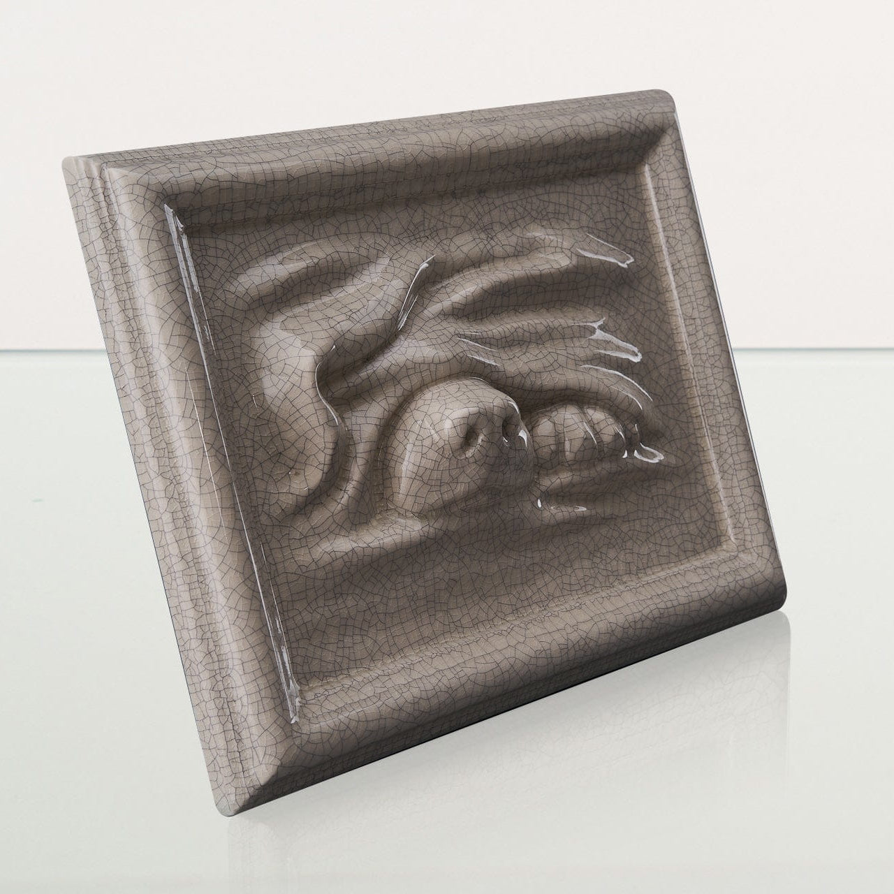 Dog Cremation Urn for Ashes - Craquelure | Ceramic | Handmade Pet Urn - Pulvis Art Urns