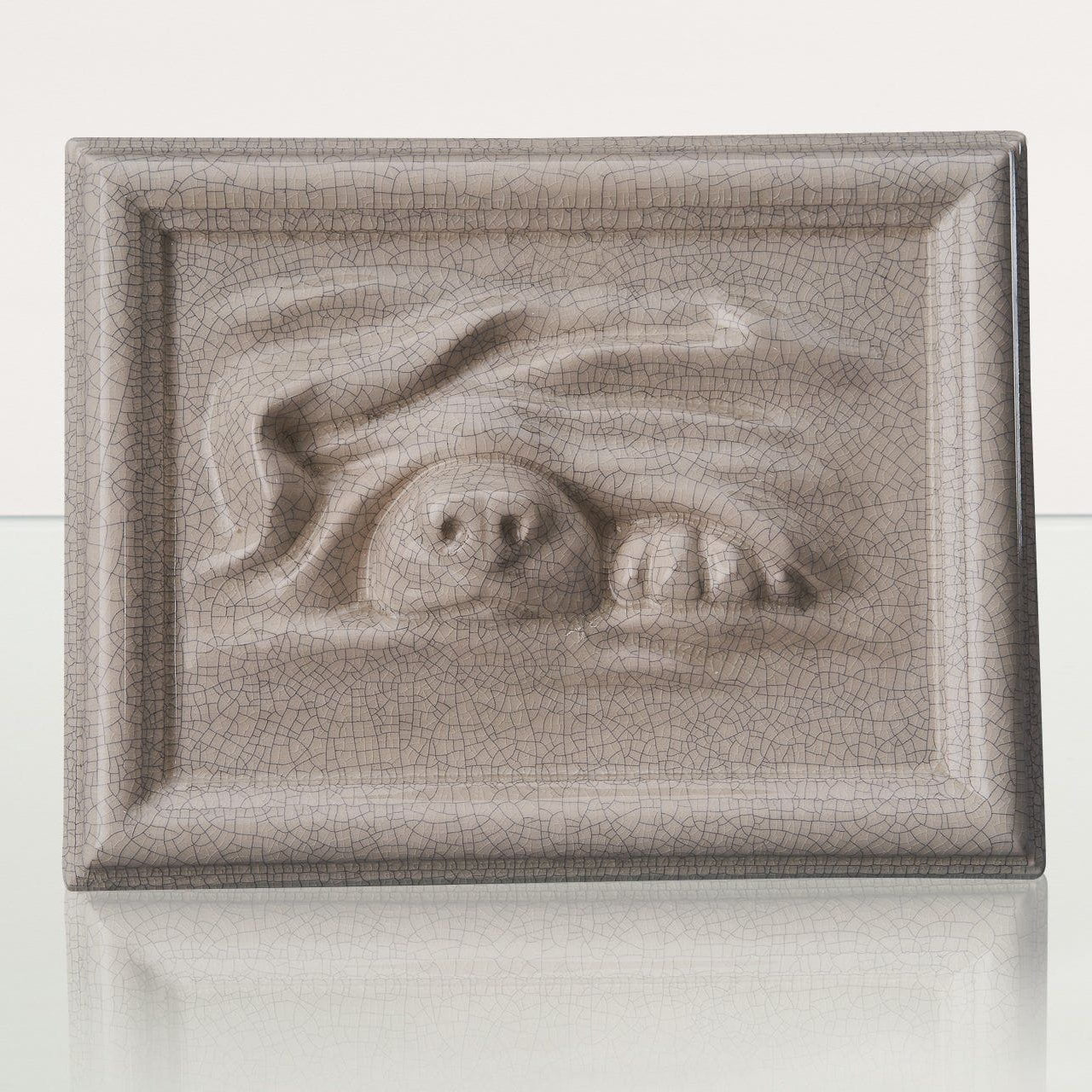 Dog Cremation Urn for Ashes - Craquelure | Ceramic | Handmade Pet Urn - Pulvis Art Urns