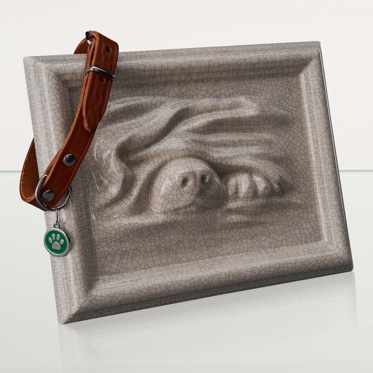 Dog Cremation Urn for Ashes - Craquelure | Ceramic | Handmade Pet Urn - Pulvis Art Urns