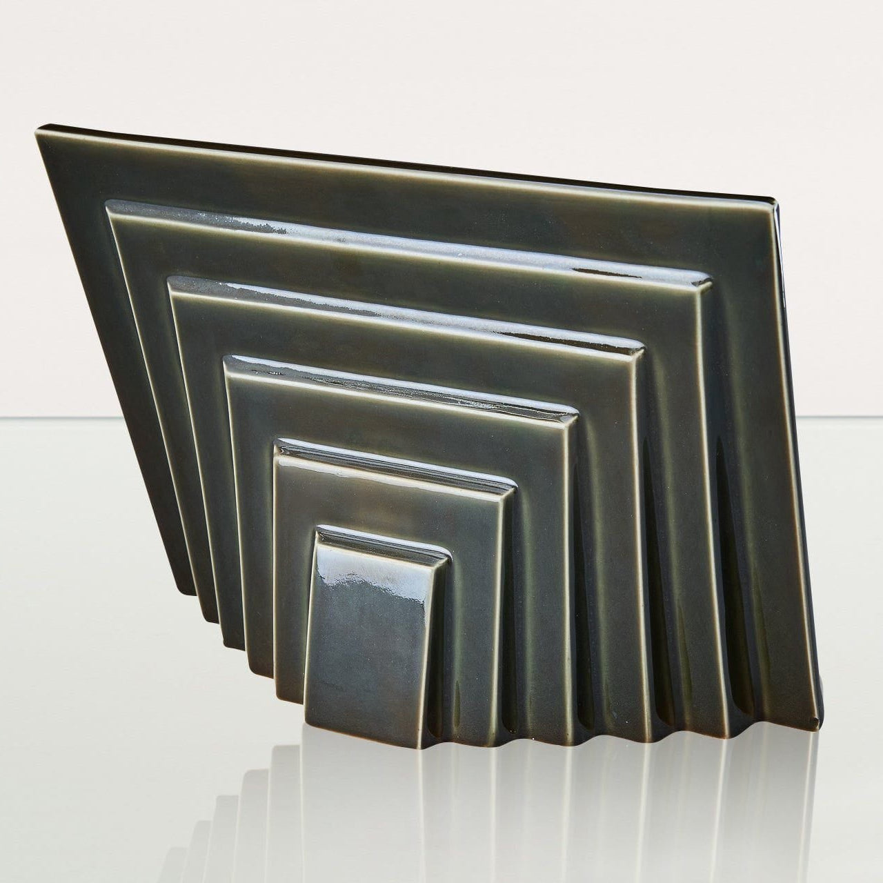 Dog Cremation Urn for Ashes - Oily Green | Ceramic | Handmade Pet Urn - Pulvis Art Urns