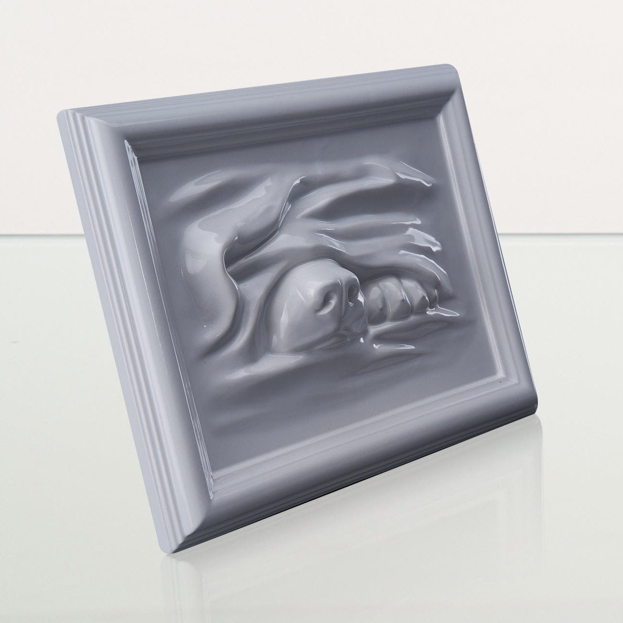 Dog Cremation Urn for Ashes - White | Ceramic | Handmade Pet Urn - Pulvis Art Urns