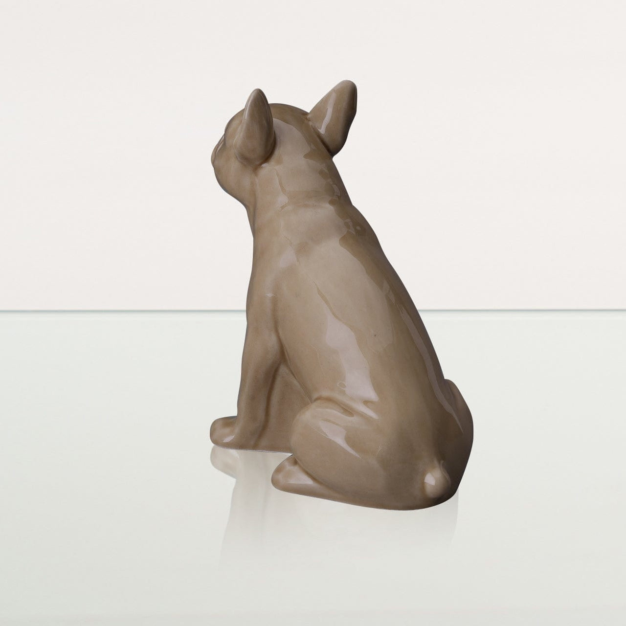French Bulldog Pet Urn - Beige | Ceramic Dog Urn - Pulvis Art Urns