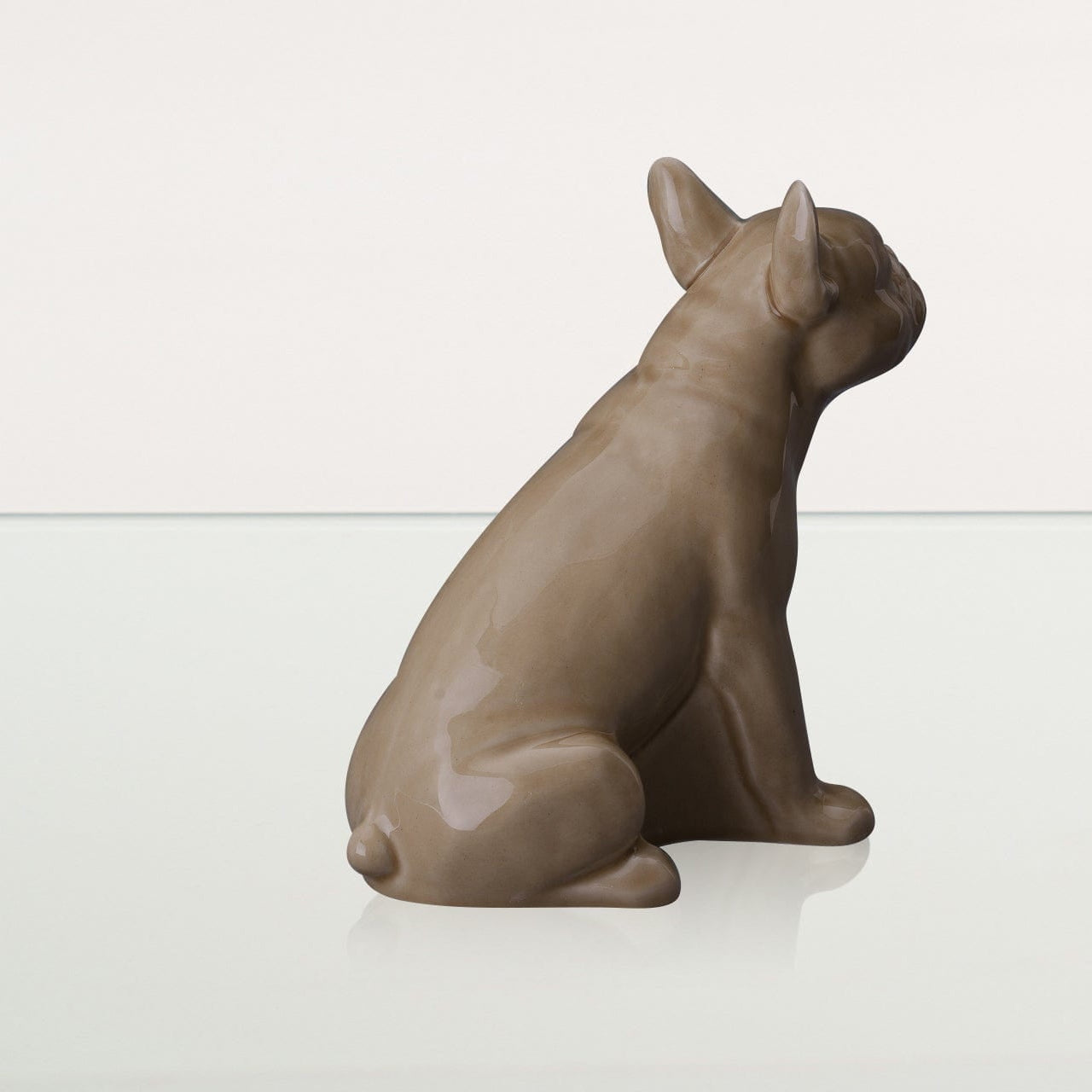 French Bulldog Pet Urn - Beige | Ceramic Dog Urn - Pulvis Art Urns