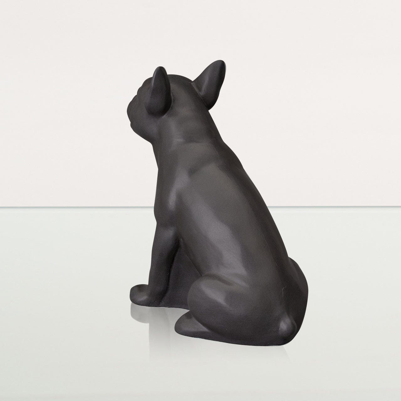 French Bulldog Pet Urn - Grey Matte | Ceramic Dog Urn - Pulvis Art Urns