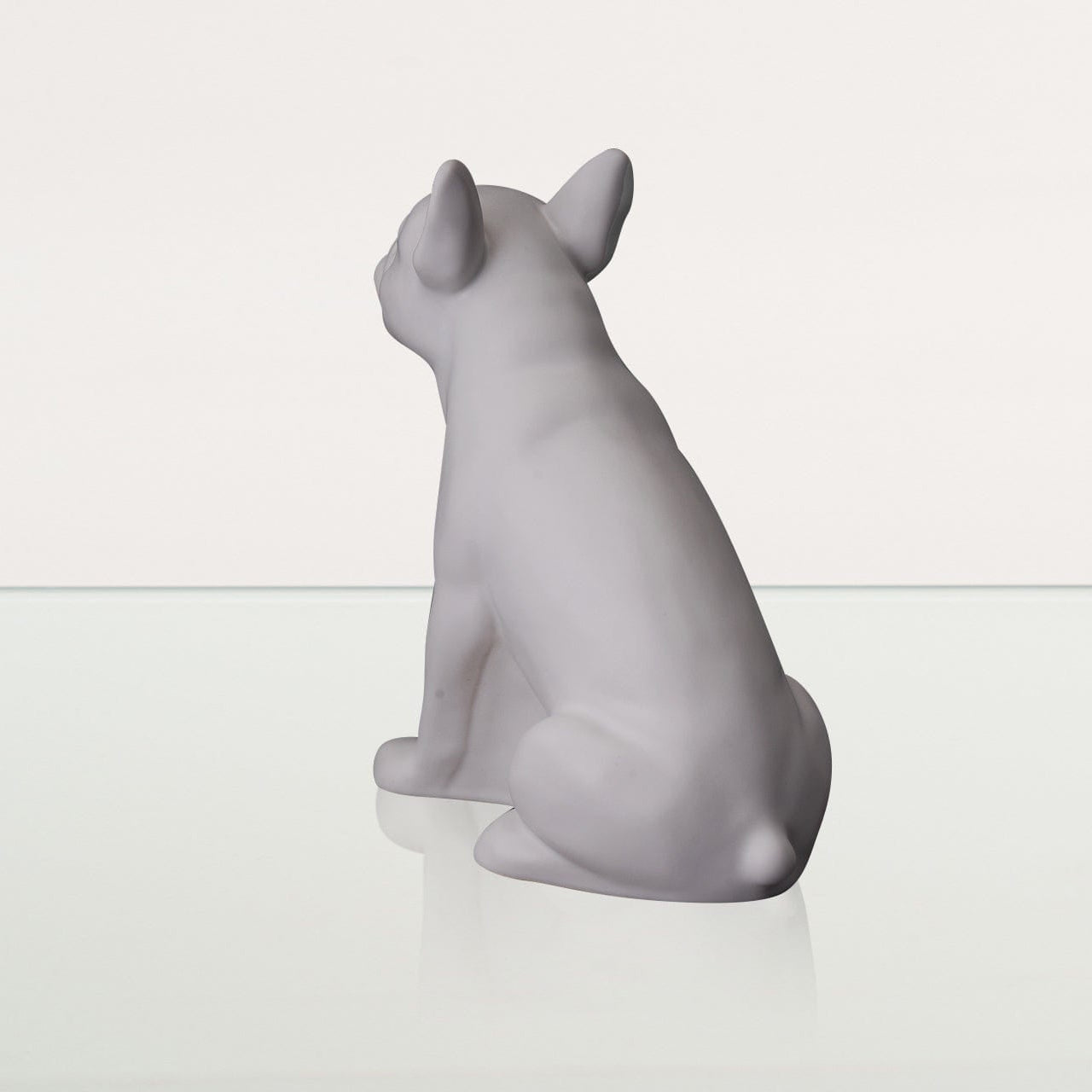 French Bulldog Pet Urn - White Matte | Ceramic Dog Urn - Pulvis Art Urns