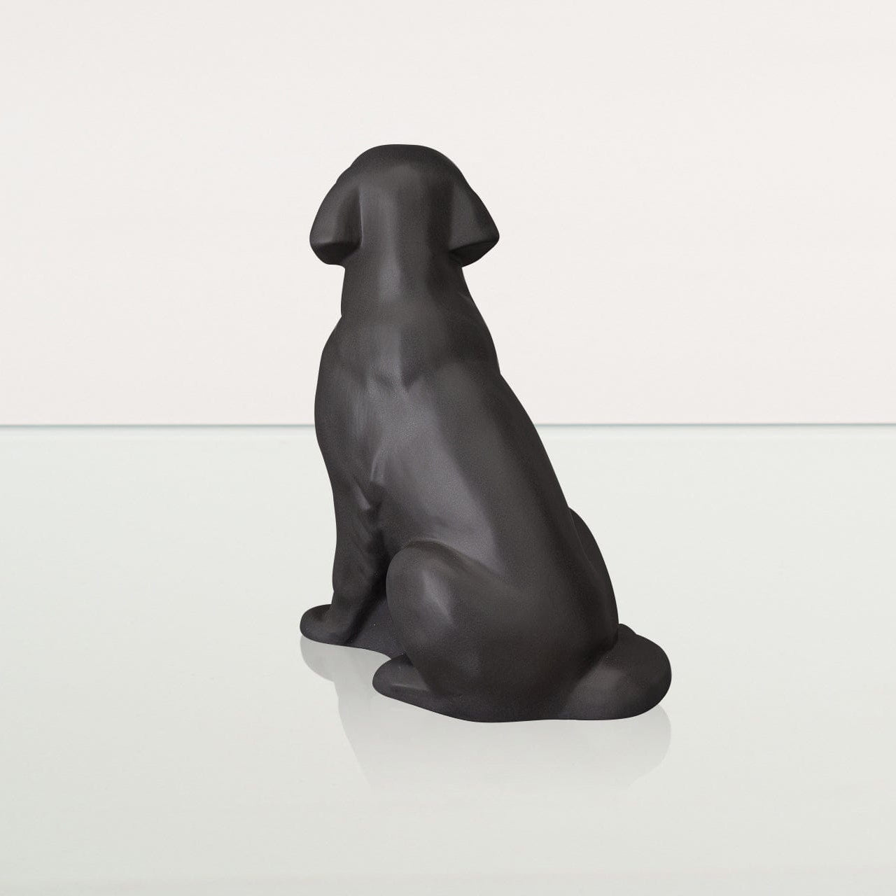 Golden Retriever Pet Urn - Grey Matte | Ceramic Dog Urn - Pulvis Art Urns