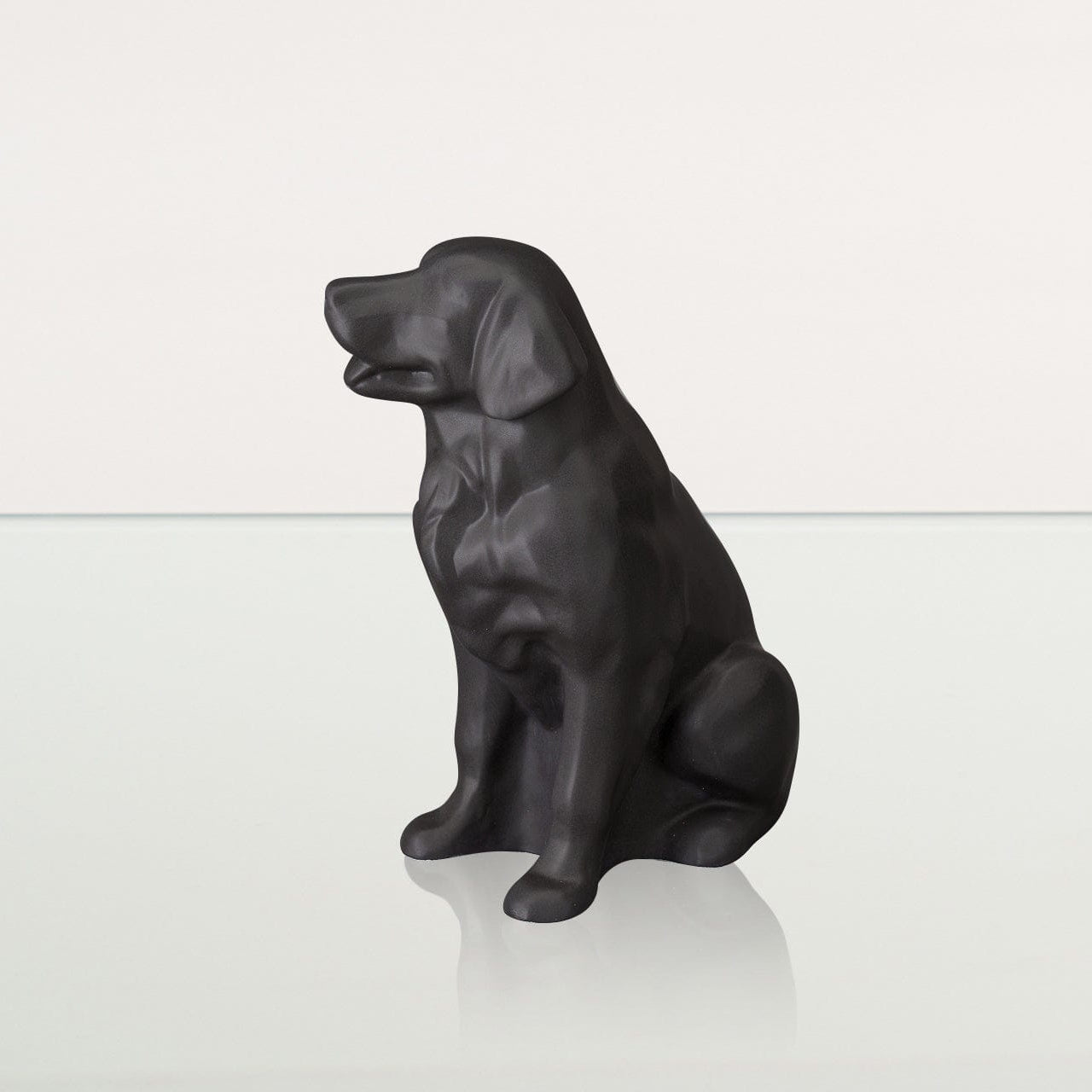 Golden Retriever Pet Urn - Grey Matte | Ceramic Dog Urn - Pulvis Art Urns