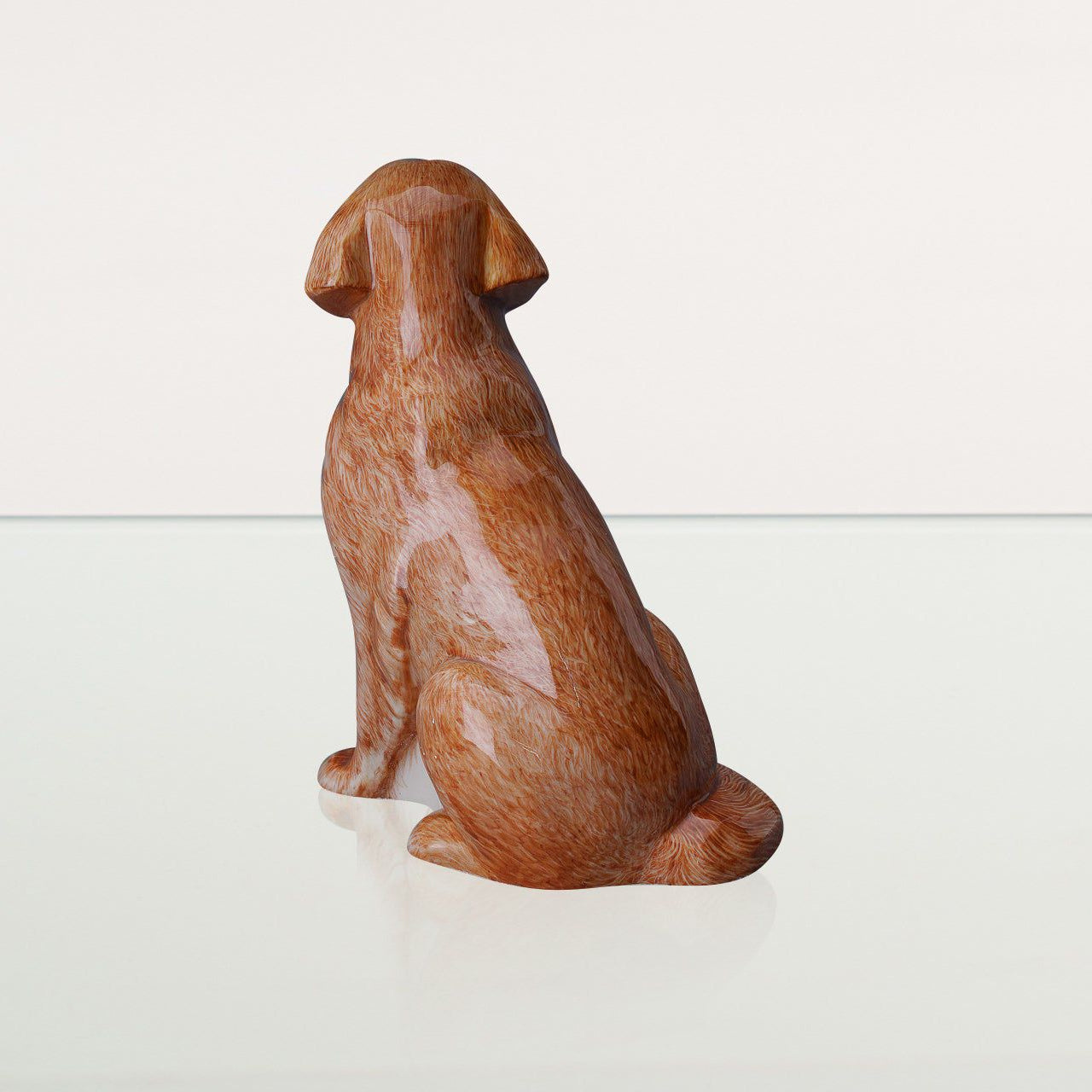 Golden Retriever Pet Urn - Hand Decorated | Ceramic Urn - Pulvis Art Urns