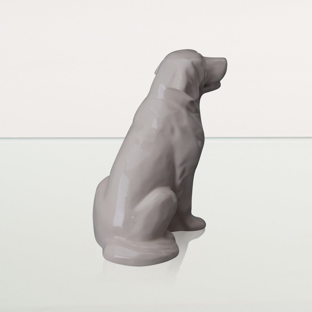 Golden Retriever Pet Urn - Off-white | Ceramic Dog Urn - Pulvis Art Urns