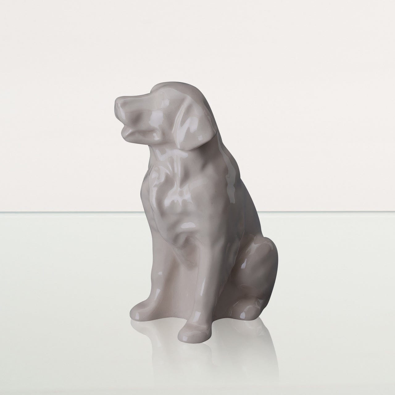 Golden Retriever Pet Urn - Off-white | Ceramic Dog Urn - Pulvis Art Urns