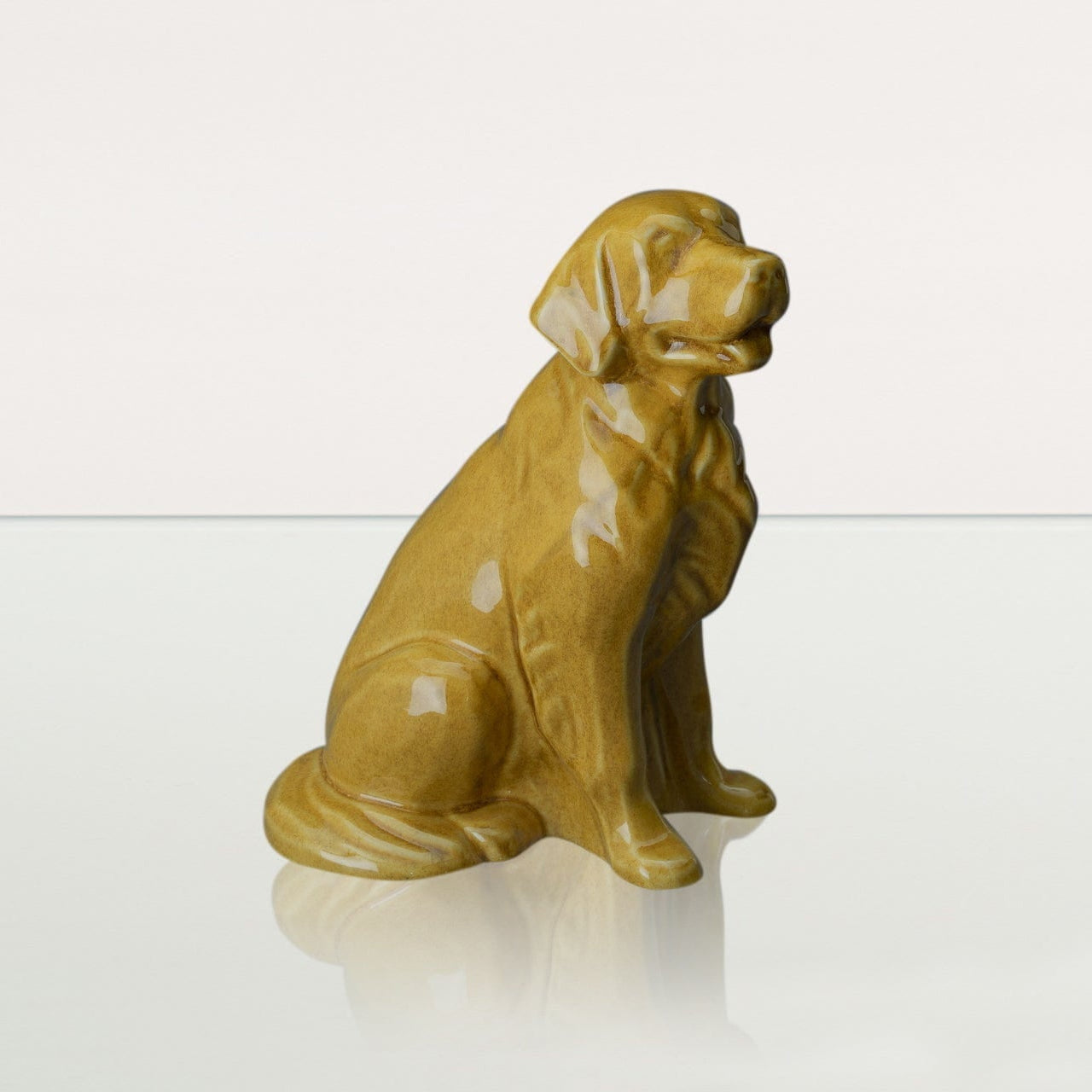 Golden Retriever Pet Urn - Yellow | Ceramic Dog Urn - Pulvis Art Urns