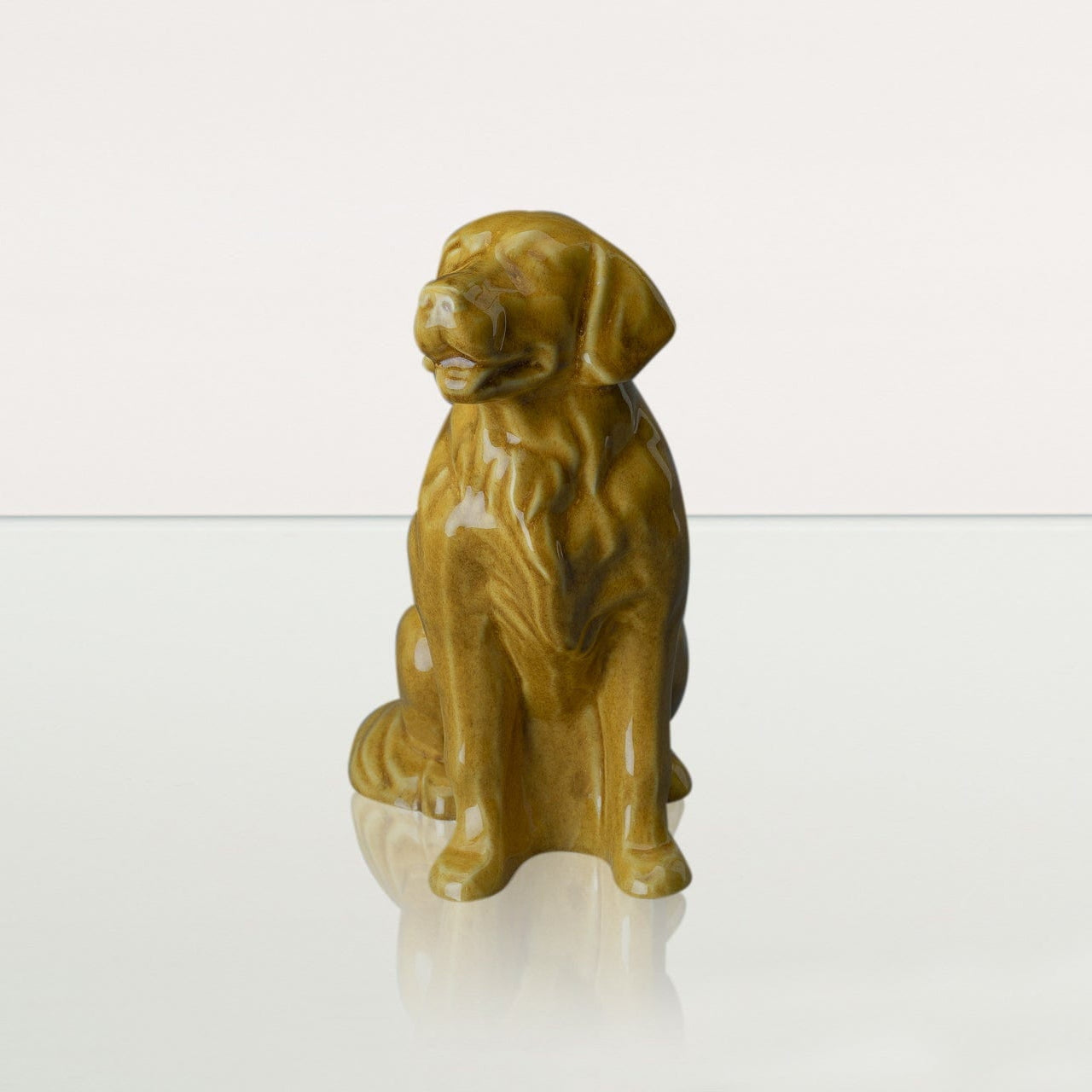 Golden Retriever Pet Urn - Yellow | Ceramic Dog Urn - Pulvis Art Urns