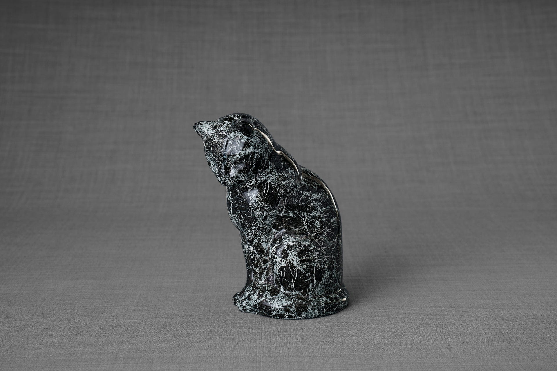 HydroGraphics Mini Pet Urn "Neko - Cosmos" - Ceramic | Hydro Dipping - Pulvis Art Urns