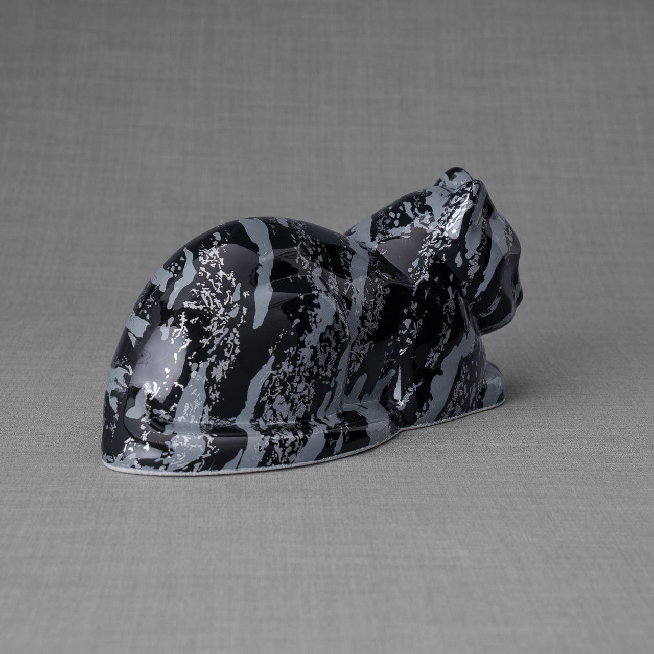 HydroGraphics Pet Urn For Cat | Mixed Blue | Ceramic - Pulvis Art Urns