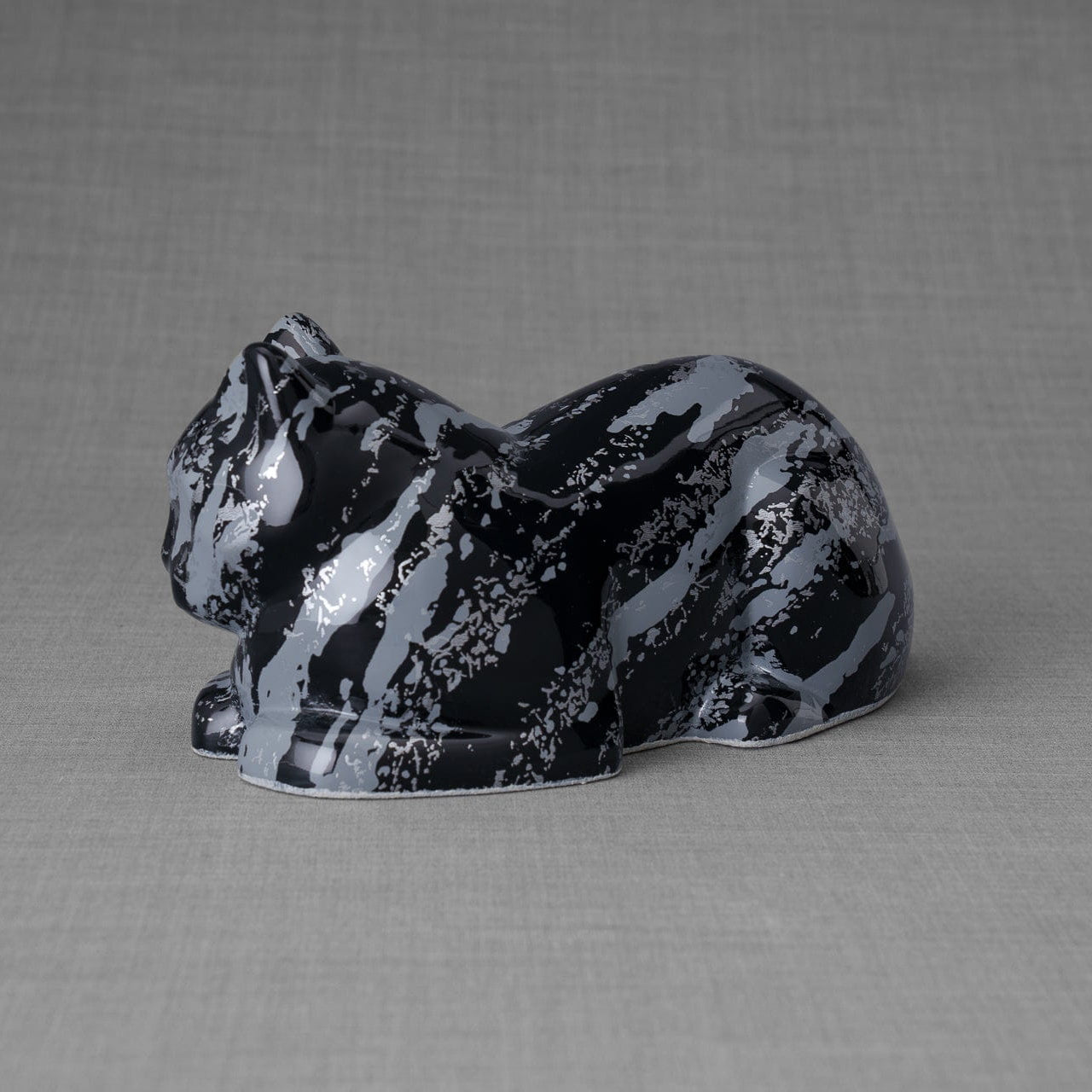 HydroGraphics Pet Urn For Cat | Mixed Blue | Ceramic - Pulvis Art Urns