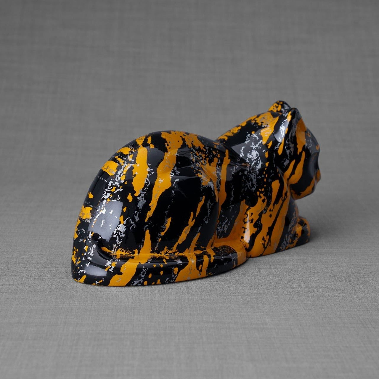 HydroGraphics Pet Urn For Cat | Mixed Yellow | Ceramic - Pulvis Art Urns