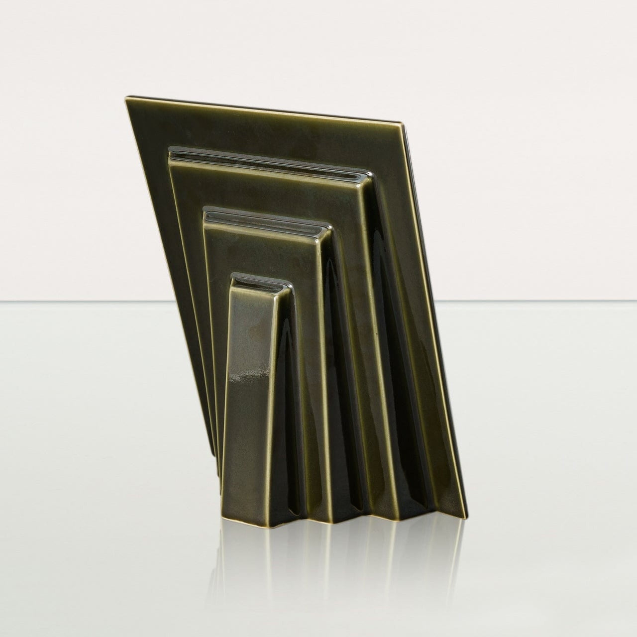 Labrador Pet Urn for Ashes - Oily Green | Ceramic | Handmade Pet Urn - Pulvis Art Urns