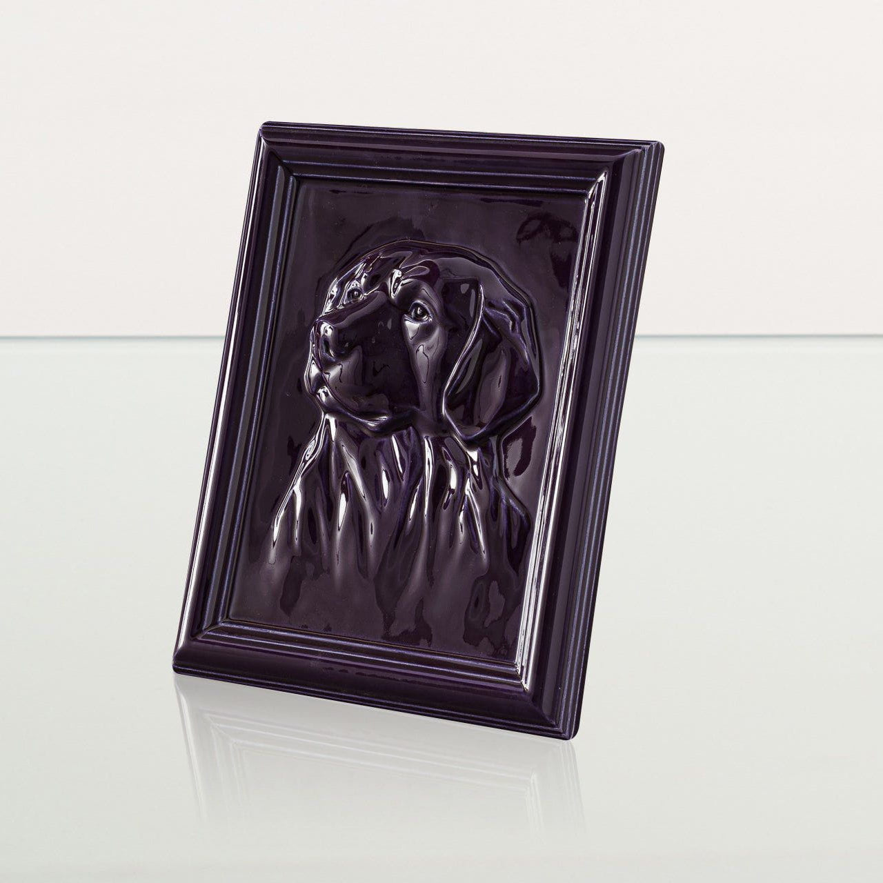 Labrador Pet Urn for Ashes - Violet | Ceramic | Handmade Pet Urn - Pulvis Art Urns