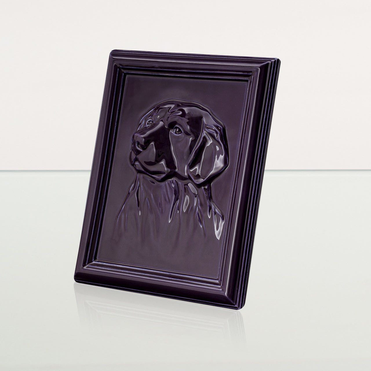 Labrador Pet Urn for Ashes - Violet | Ceramic | Handmade Pet Urn - Pulvis Art Urns