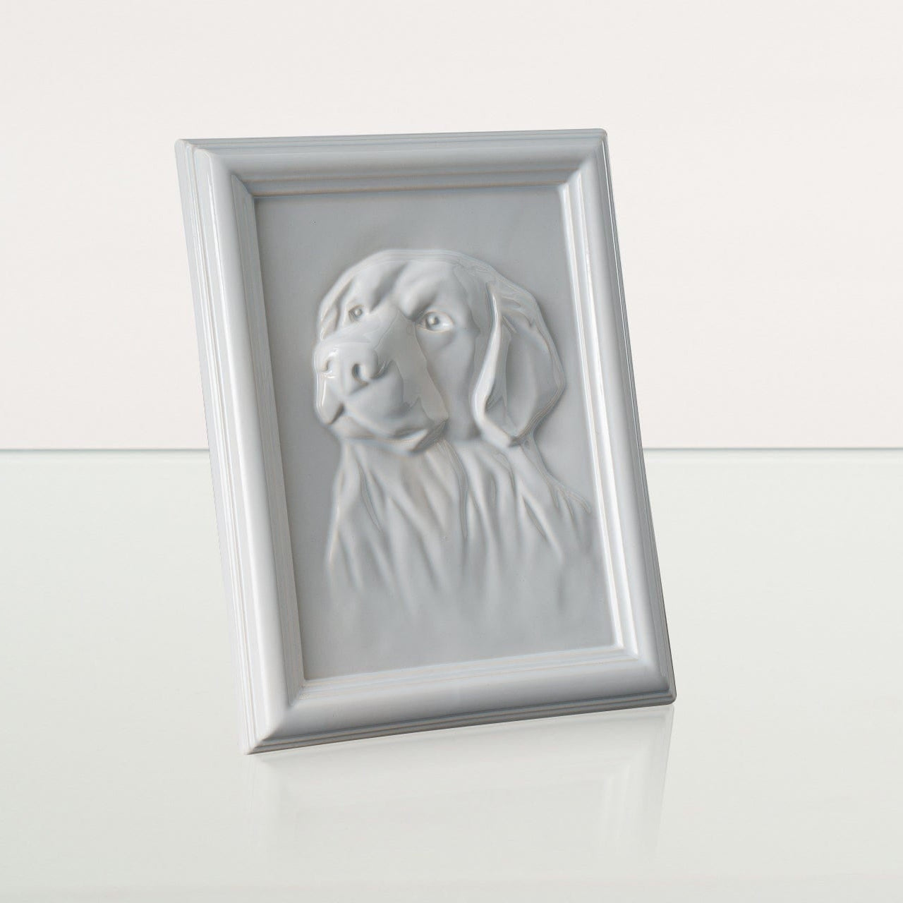 Labrador Pet Urn for Ashes - White | Ceramic | Handmade Pet Urn - Pulvis Art Urns