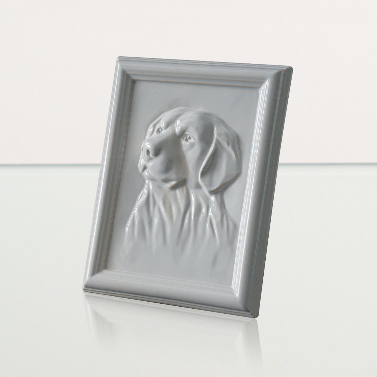 Labrador Pet Urn for Ashes - White | Ceramic | Handmade Pet Urn - Pulvis Art Urns