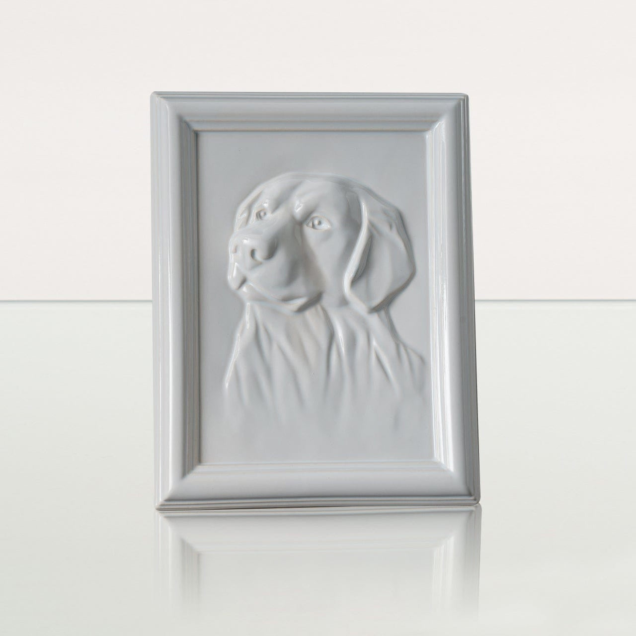 Labrador Pet Urn for Ashes - White | Ceramic | Handmade Pet Urn - Pulvis Art Urns