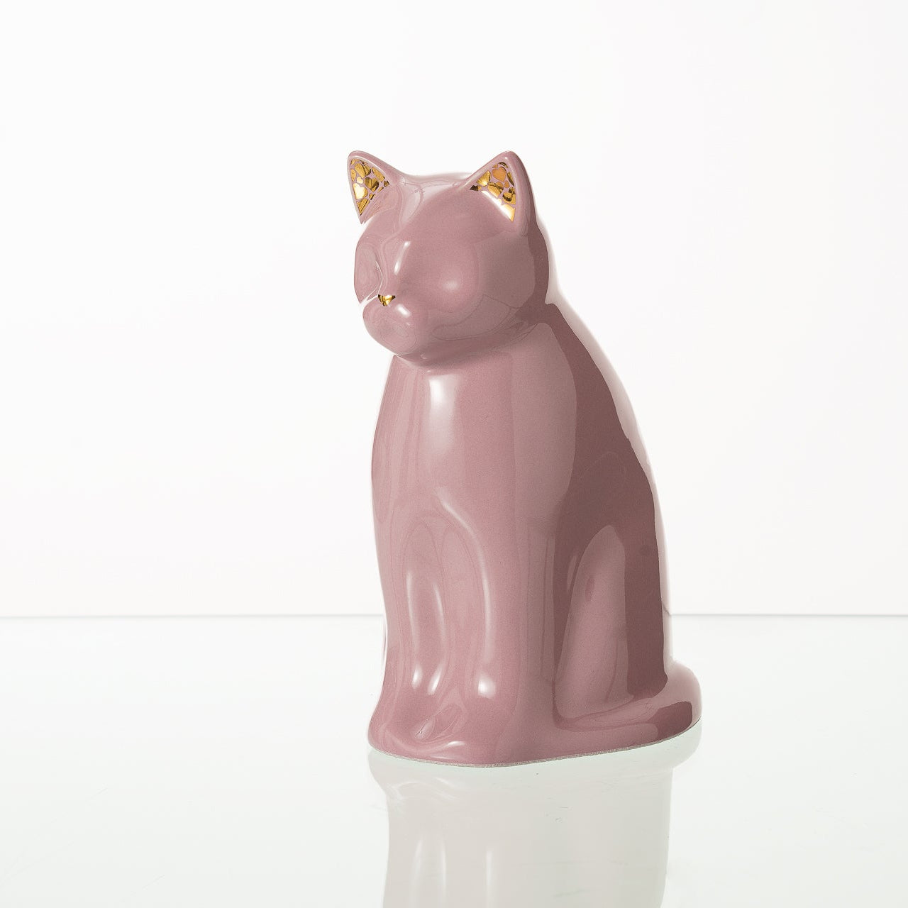"Meow" Pet Urn for Cat - Pink | Ceramic | Handmade - Pulvis Art Urns