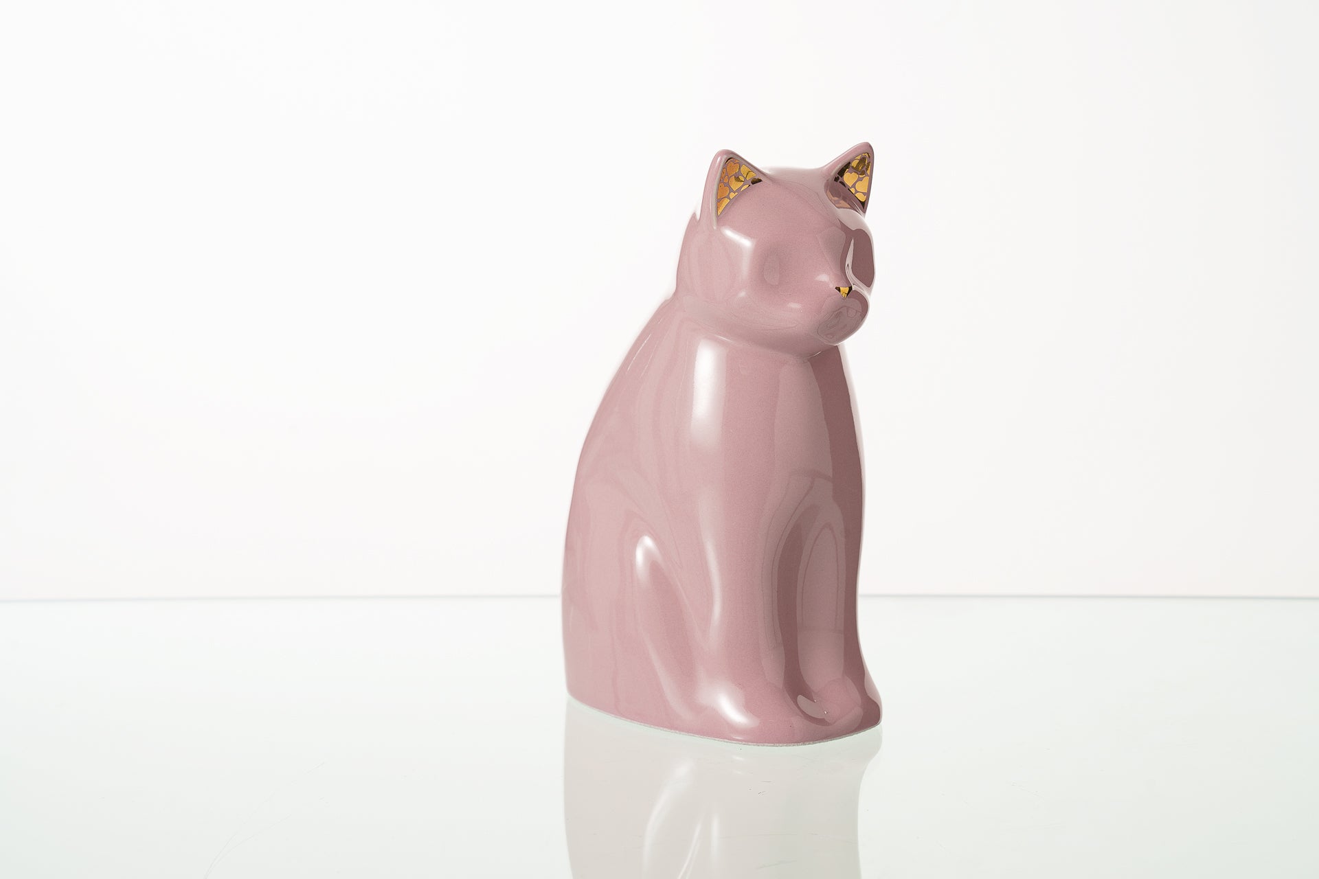 "Meow" Pet Urn for Cat - Pink | Ceramic | Handmade - Pulvis Art Urns