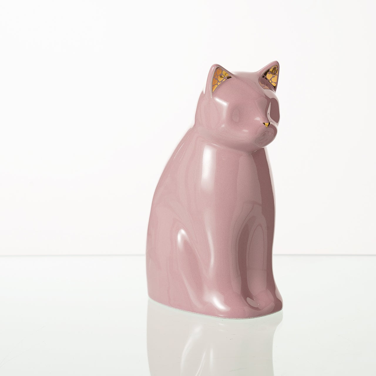"Meow" Pet Urn for Cat - Pink | Ceramic | Handmade - Pulvis Art Urns