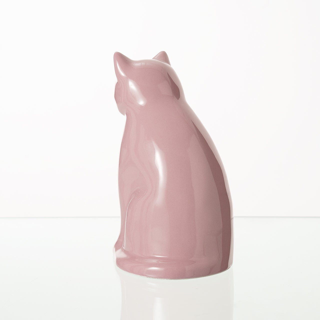 "Meow" Pet Urn for Cat - Pink | Ceramic | Handmade - Pulvis Art Urns