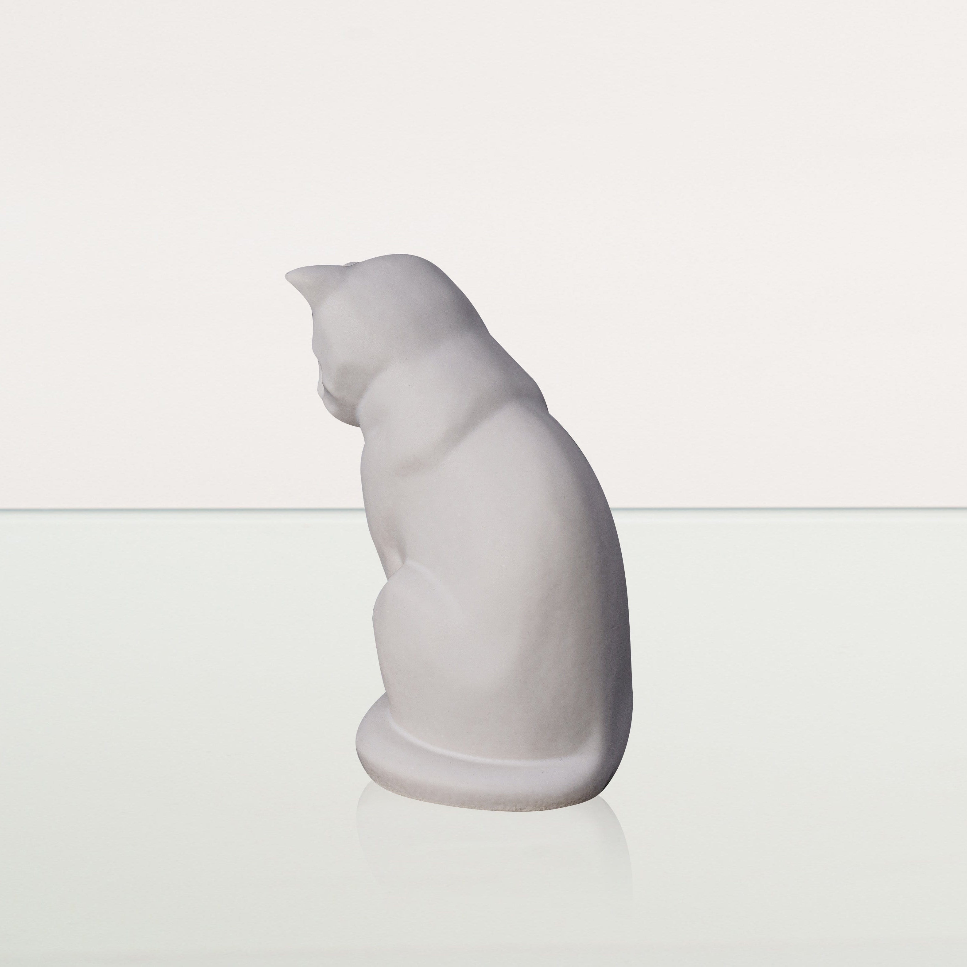 Mini Pet Urn for Ashes Neko - White Matte | Ceramic | Handmade Cat Urn - Pulvis Art Urns