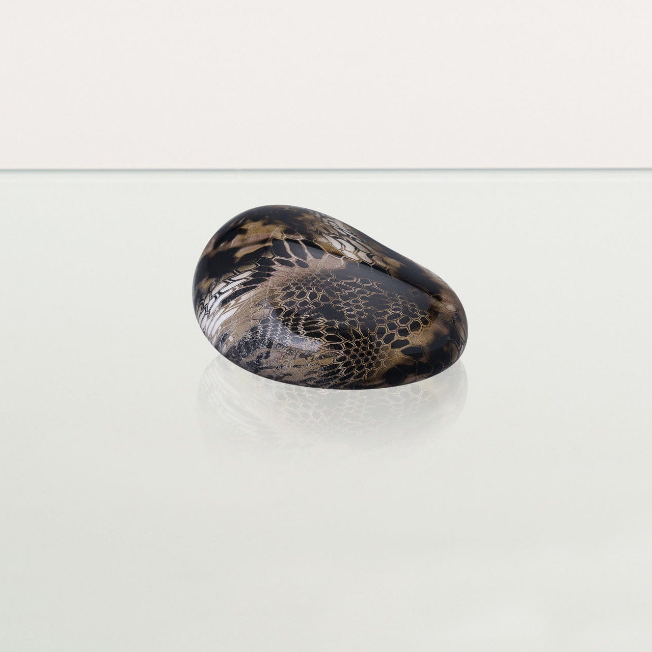 Mini Reptile Urn - Beige | Ceramic | HydroGraphics - Pulvis Art Urns