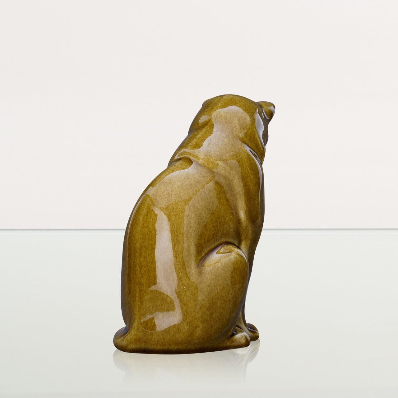 Neko Pet Urn for Ashes - Dark Sand | Ceramic | Handmade Cat Urn - Pulvis Art Urns