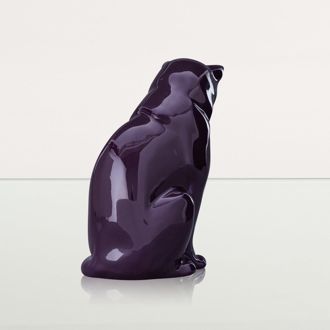 Neko Pet Urn for Ashes - Violet | Ceramic | Handmade Cat Urn - Pulvis Art Urns