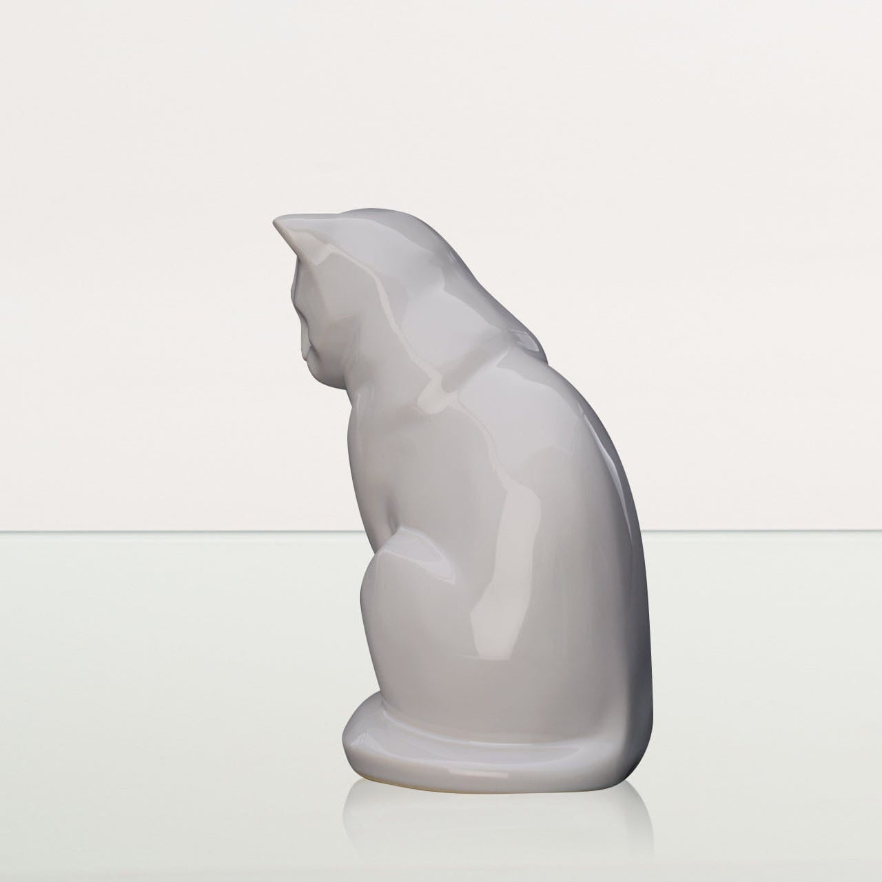 Neko Pet Urn for Ashes - White | Ceramic | Handmade Cat Urn - Pulvis Art Urns