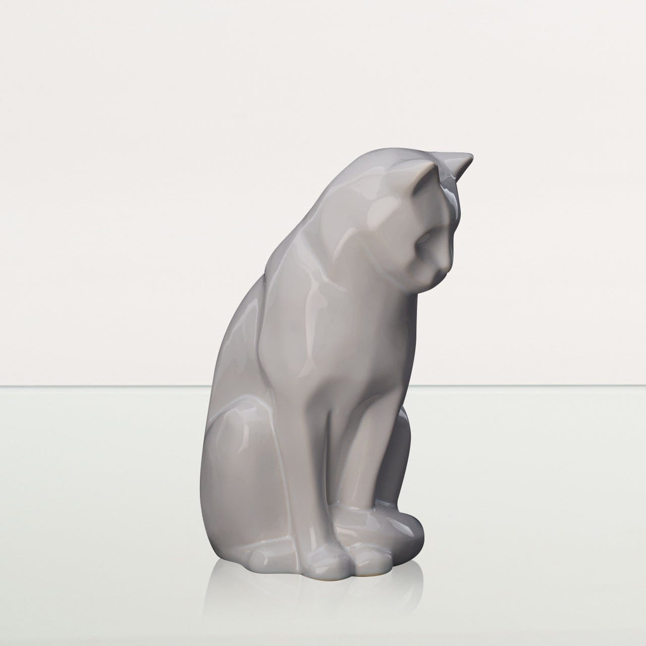 Neko Pet Urn for Ashes - White | Ceramic | Handmade Cat Urn - Pulvis Art Urns