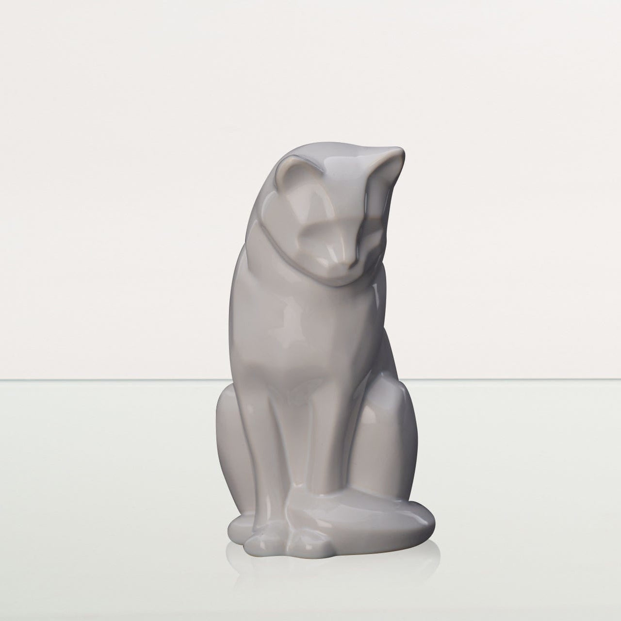 Neko Pet Urn for Ashes - White | Ceramic | Handmade Cat Urn - Pulvis Art Urns