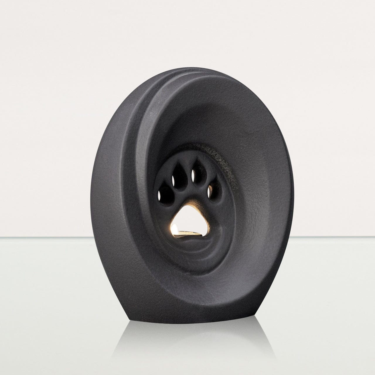 Paw Pet Urn for Ashes - Grey Matte | Ceramic | Handmade - Pulvis Art Urns